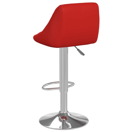 vidaXL Bancos de bar 2 pcs couro artificial vermelho tinto vidaXL Bancos de bar 2 pcs couro artificial vermelho tinto