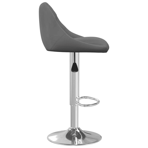 vidaXL Banco de bar veludo cinzento-escuro vidaXL Banco de bar veludo cinzento-escuro