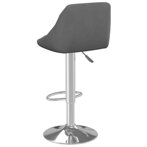 vidaXL Banco de bar veludo cinzento-escuro vidaXL Banco de bar veludo cinzento-escuro