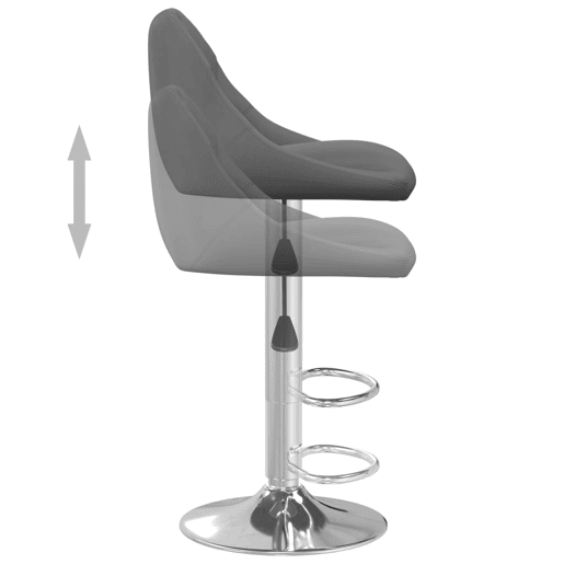 vidaXL Banco de bar veludo cinzento-escuro vidaXL Banco de bar veludo cinzento-escuro