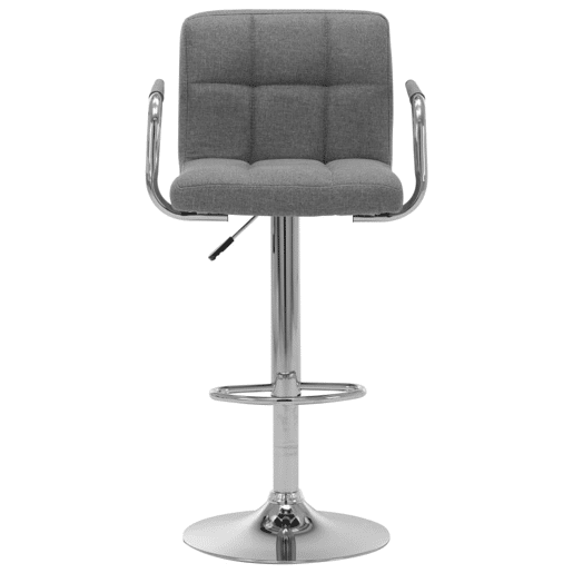 vidaXL Cadeiras de bar 2 pcs tecido cinzento-claro