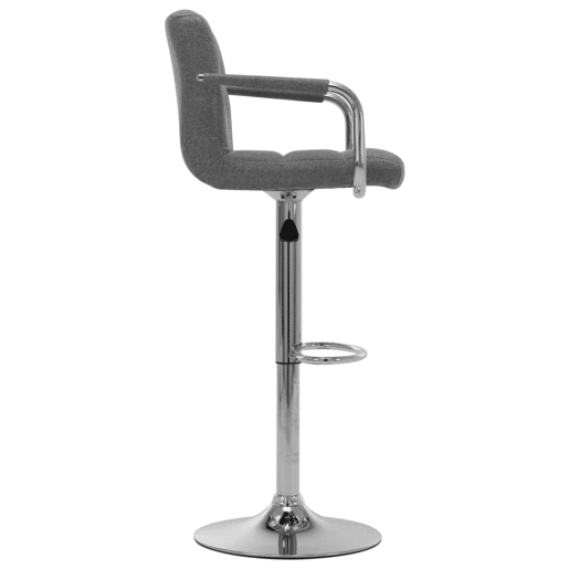vidaXL Cadeiras de bar 2 pcs tecido cinzento-claro