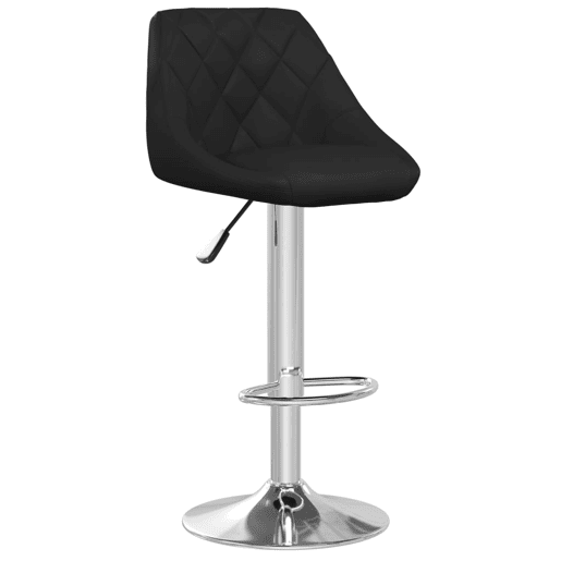vidaXL Bancos de bar 2 pcs couro artificial preto