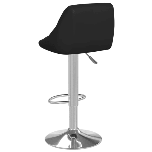 vidaXL Bancos de bar 2 pcs couro artificial preto