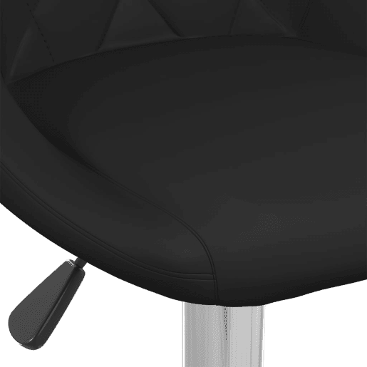 vidaXL Bancos de bar 2 pcs couro artificial preto