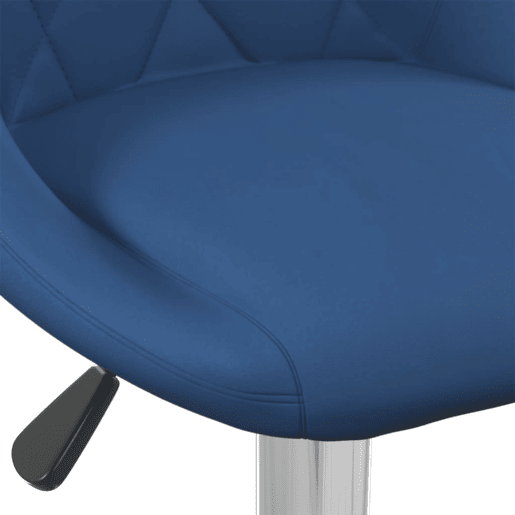 vidaXL Banco de bar veludo azul