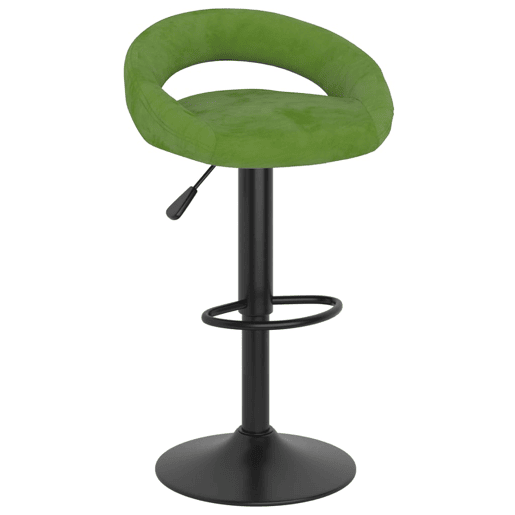 vidaXL Bancos de bar 2 pcs veludo verde-claro vidaXL Bancos de bar 2 pcs veludo verde-claro