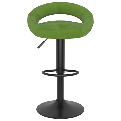 vidaXL Bancos de bar 2 pcs veludo verde-claro vidaXL Bancos de bar 2 pcs veludo verde-claro