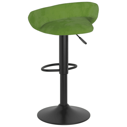 vidaXL Bancos de bar 2 pcs veludo verde-claro vidaXL Bancos de bar 2 pcs veludo verde-claro