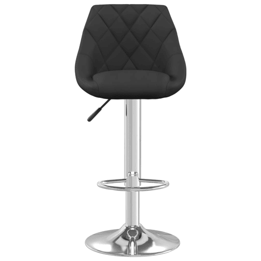 vidaXL Banco de bar veludo preto