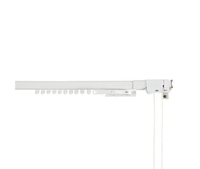 Riel para cortinas stor planet cintacor extensible reforzado blanco 120-210 cm