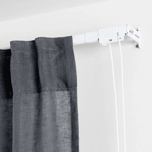 Calha de cortina Stor Planet Cintacor Extensível Reforçado Branco 120-210 cm