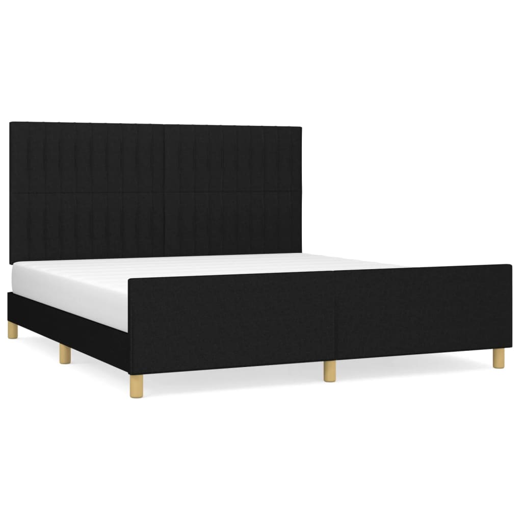 Estructura de cama 180x200 Negro