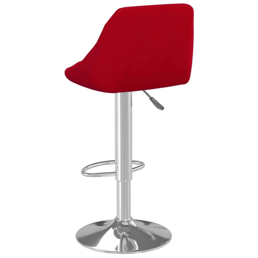 vidaXL Bancos de bar 2 pcs veludo vermelho tinto