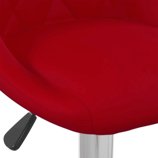 vidaXL Bancos de bar 2 pcs veludo vermelho tinto
