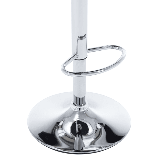vidaXL Bancos de bar 2 pcs couro artificial creme e madeira curvada