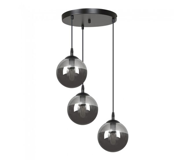 Lámpara colgante sagan grafito 3 luces marca wonderlamp