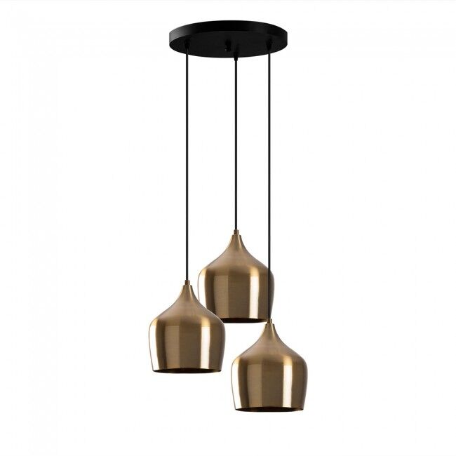 Lámpara colgante momo 22 vintage 3 luces marca wonderlamp