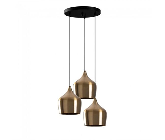 Lámpara colgante momo 22 vintage 3 luces marca wonderlamp