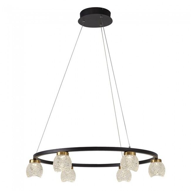 Lámpara colgante led fany 6 luces marca cristalrecord