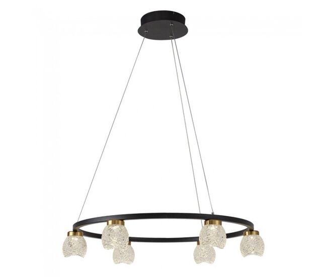 Lámpara colgante led fany 6 luces marca cristalrecord