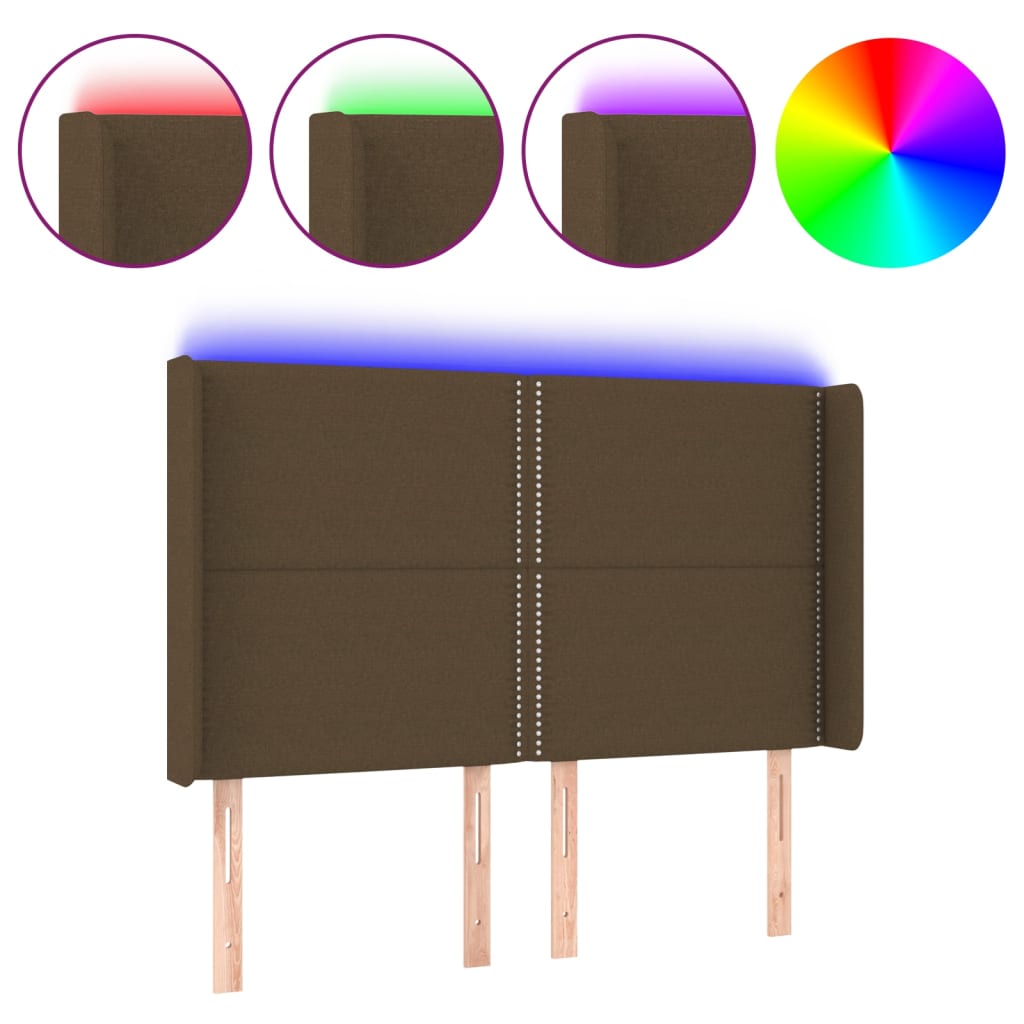 Cabecero Con Led 147 Marrón