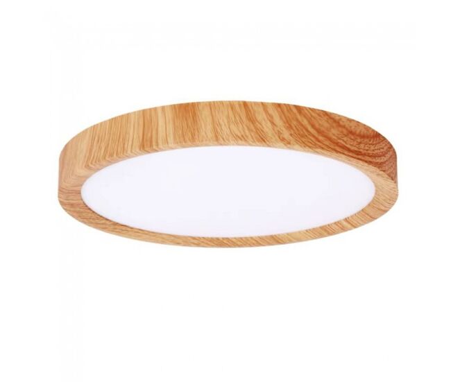 Plafón de techo led gein madera cct 3-step dim 18w marca wonderlamp