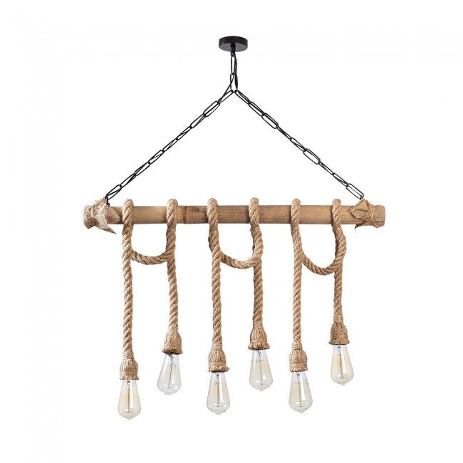 Lámpara colgante gentry 6 luces marca wonderlamp