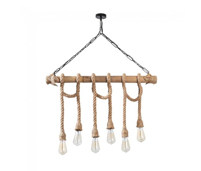 Lámpara colgante gentry 6 luces marca wonderlamp