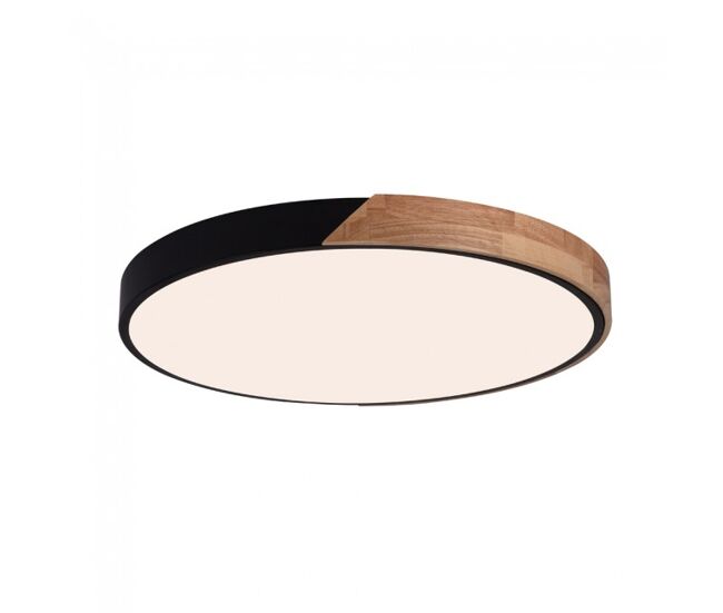 Plafón de techo led mol cct smart negro 70w marca wonderlamp