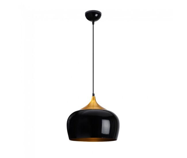 Lámpara colgante harvey 30 negro/oro marca wonderlamp