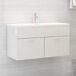 Armario Con Lavabo 91 Armario Con Lavabo 91 Blanco Brillo