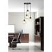 Lámpara colgante Sagan (4 luces) Cristal - Metal Moderno Lámpara colgante Sagan (4 luces) Cristal - Metal Moderno Ambar