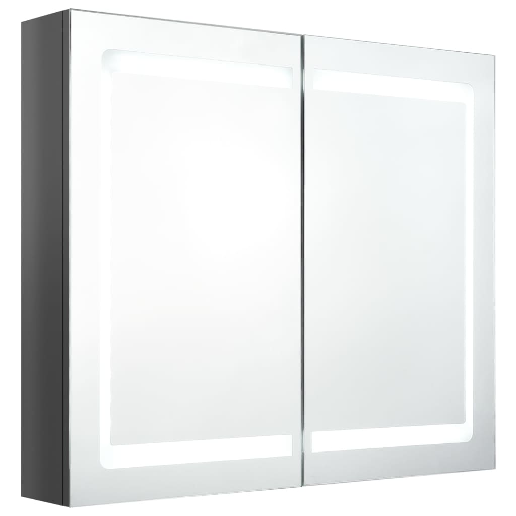 Armario De Baño 80 Blanco/ Gris