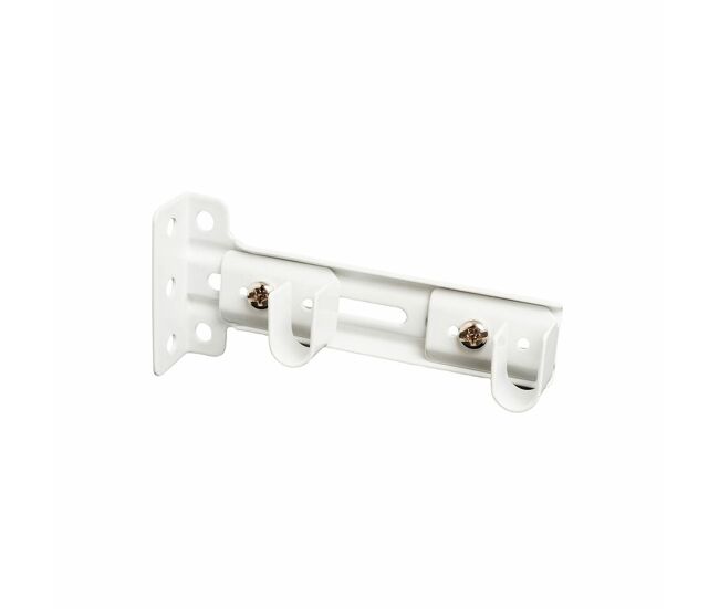 Soporte para riel de cortinas stor planet cintacor blanco (2 unidades)