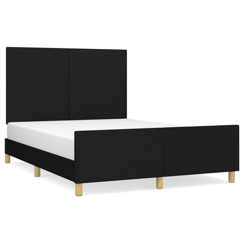 Estructura de cama 140x200 Negro