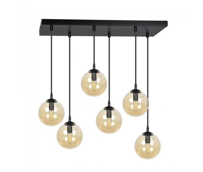 Regleta de techo sagan ámbar 6 luces marca wonderlamp