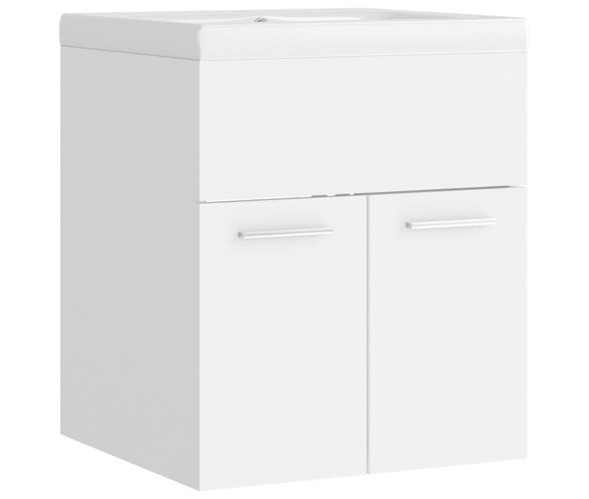 Vidaxl mueble con lavabo blanco madera de ingeniería