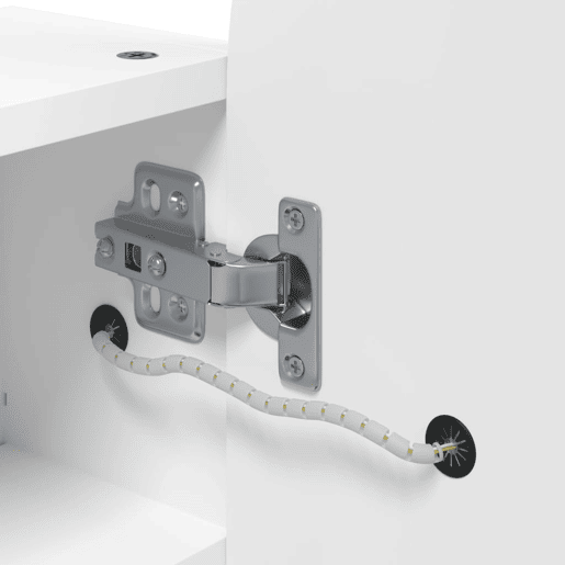 vidaXL Armário espelhado arqueado p casa de banho c luz LED branco vidaXL Armário espelhado arqueado p casa de banho c luz LED branco