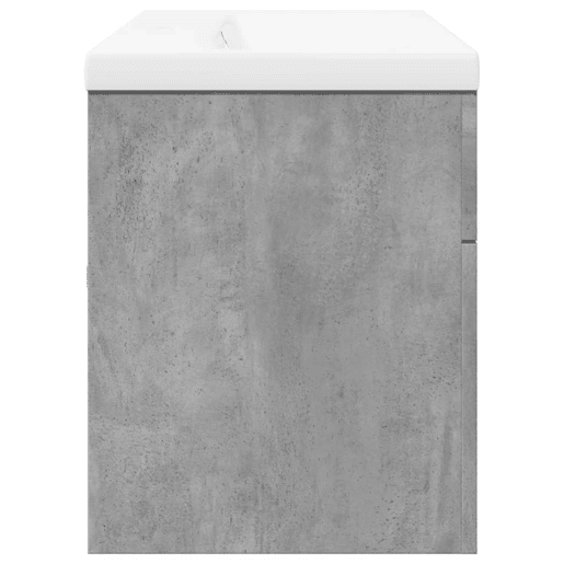vidaXL Armário de casa de banho com lavatório embutido cinza cimento vidaXL Armário de casa de banho com lavatório embutido cinza cimento