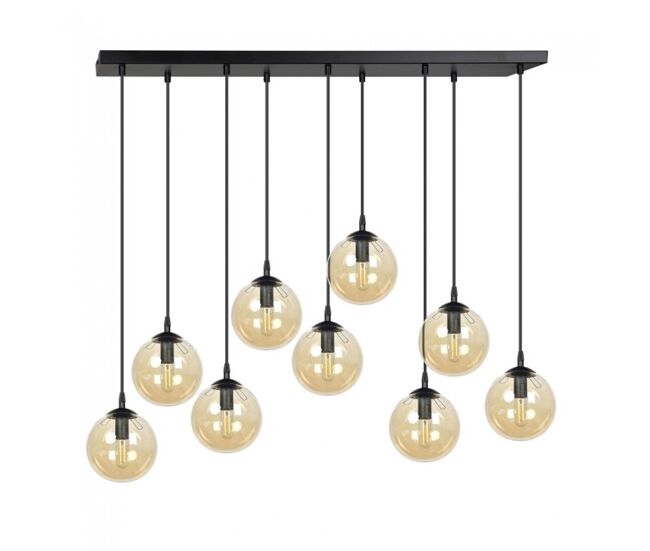 Regleta de techo sagan ámbar 9 luces marca wonderlamp
