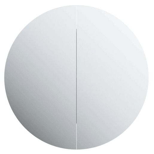 vidaXL Armário WC c espelho redondo e LED 47x47x17,5 cm cor carvalho vidaXL Armário WC c espelho redondo e LED 47x47x17,5 cm cor carvalho