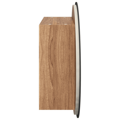 vidaXL Armário WC c espelho redondo e LED 47x47x17,5 cm cor carvalho vidaXL Armário WC c espelho redondo e LED 47x47x17,5 cm cor carvalho