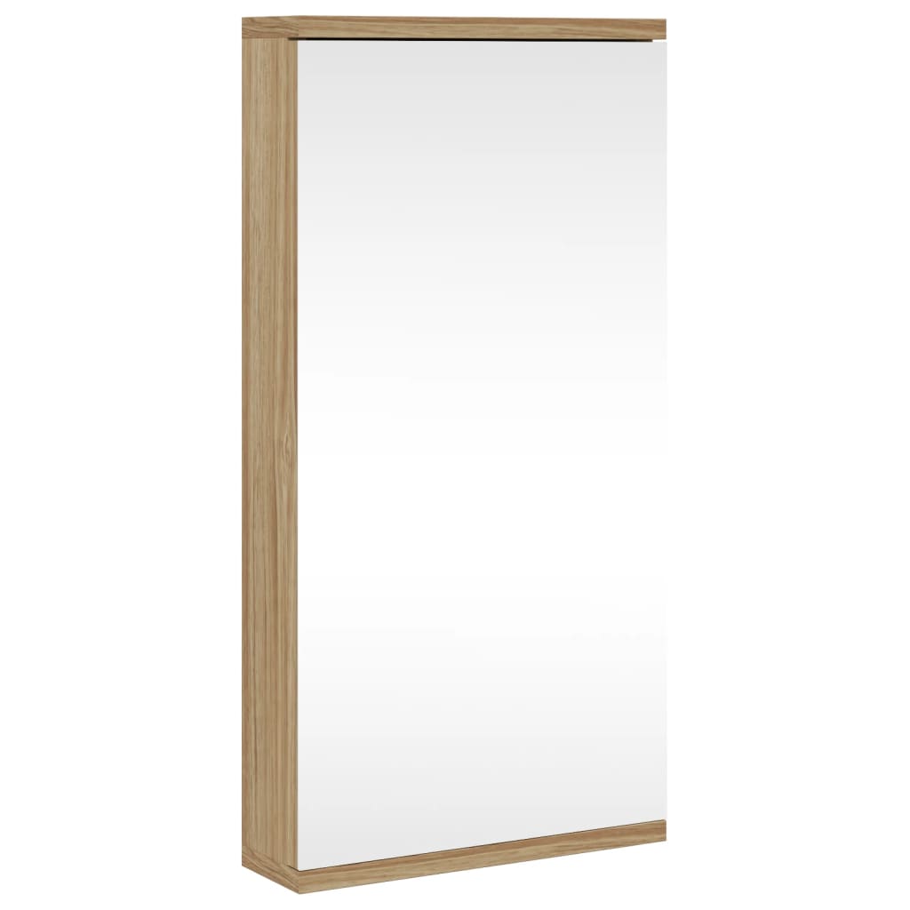 Vidaxl mueble de baño de esquina con espejo roble 30x24x60 cm