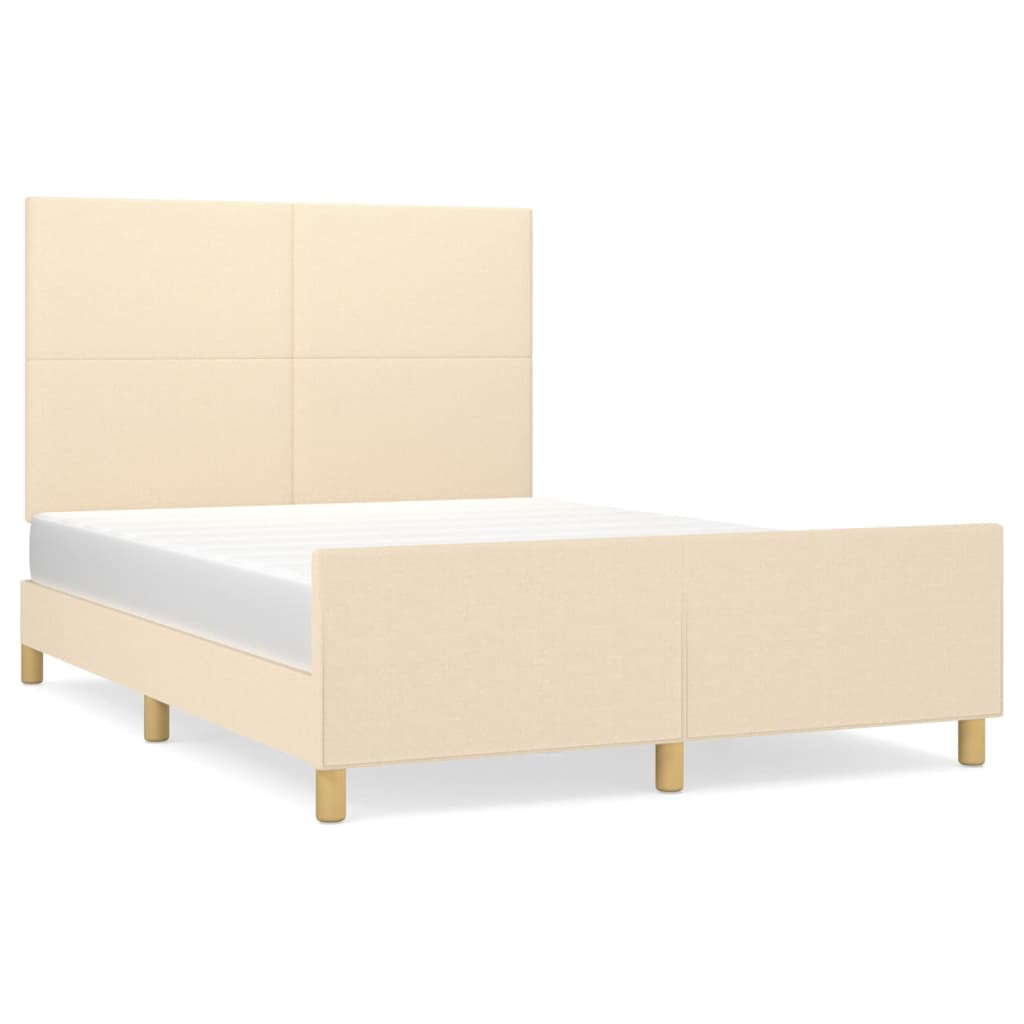 Estructura de cama 140x200 Crema