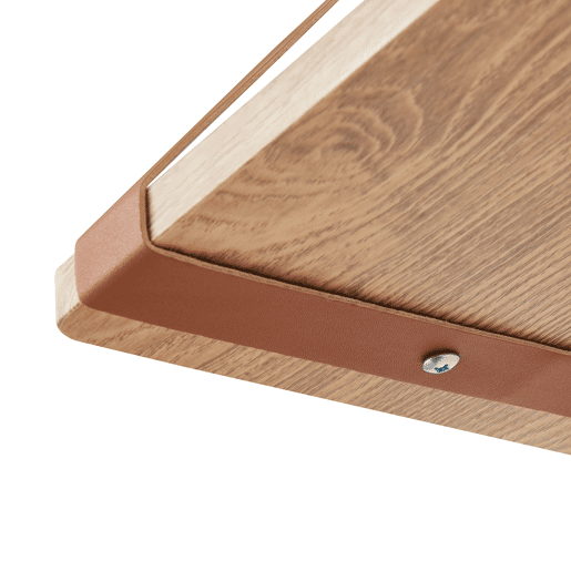 Conjunto de 2 prateleiras flutuantes Utsira MDF 4860x20x20x30 cm - CarvalhoCastanho en.casa