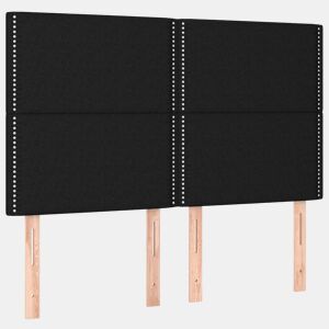 vidaXL Cabeceira Preta 144x5x118128 cm Tecido