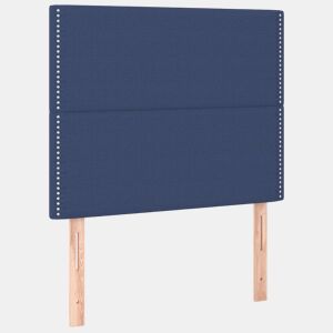 vidaXL Cabeceira Azul 100x5x118128 cm Tecido