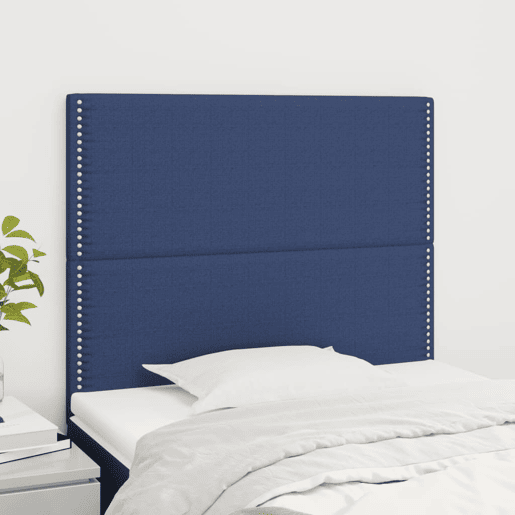 vidaXL Cabeceira Azul 100x5x118128 cm Tecido vidaXL Cabeceira Azul 100x5x118128 cm Tecido