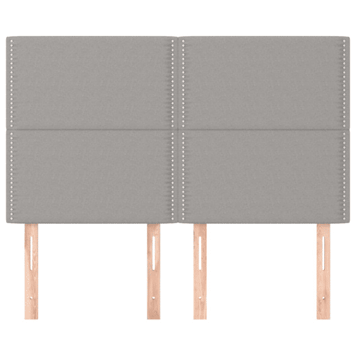 vidaXL Cabeceira Cinza Claro 144x5x118128 cm Tecido